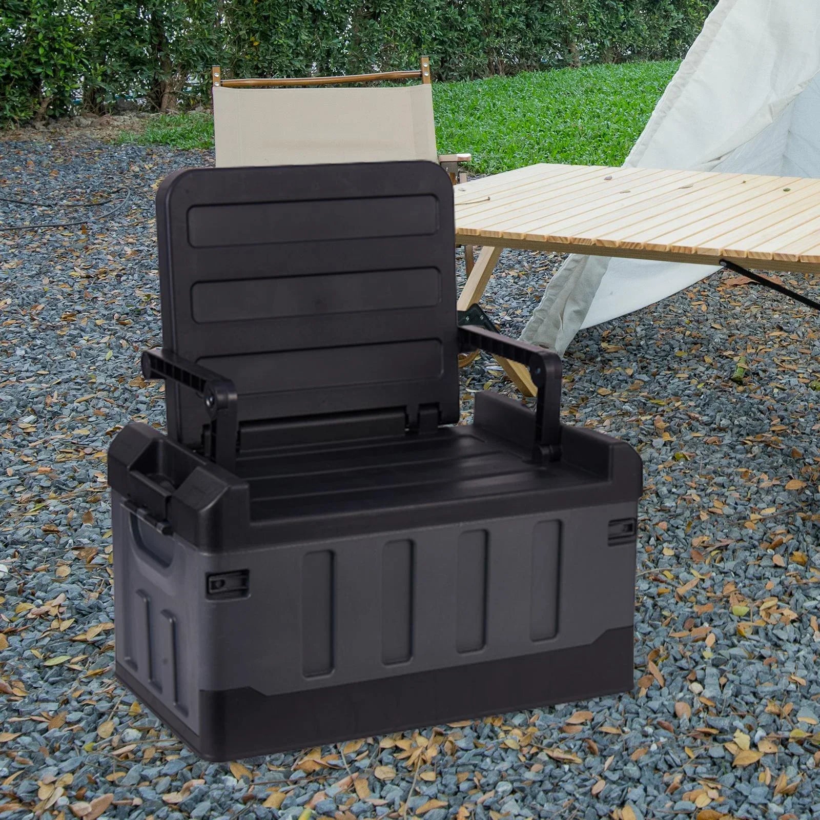 Car Trunk Organizer Portable Car Boot Sizetorage Organiser for Cars SizeUV Cooking Black