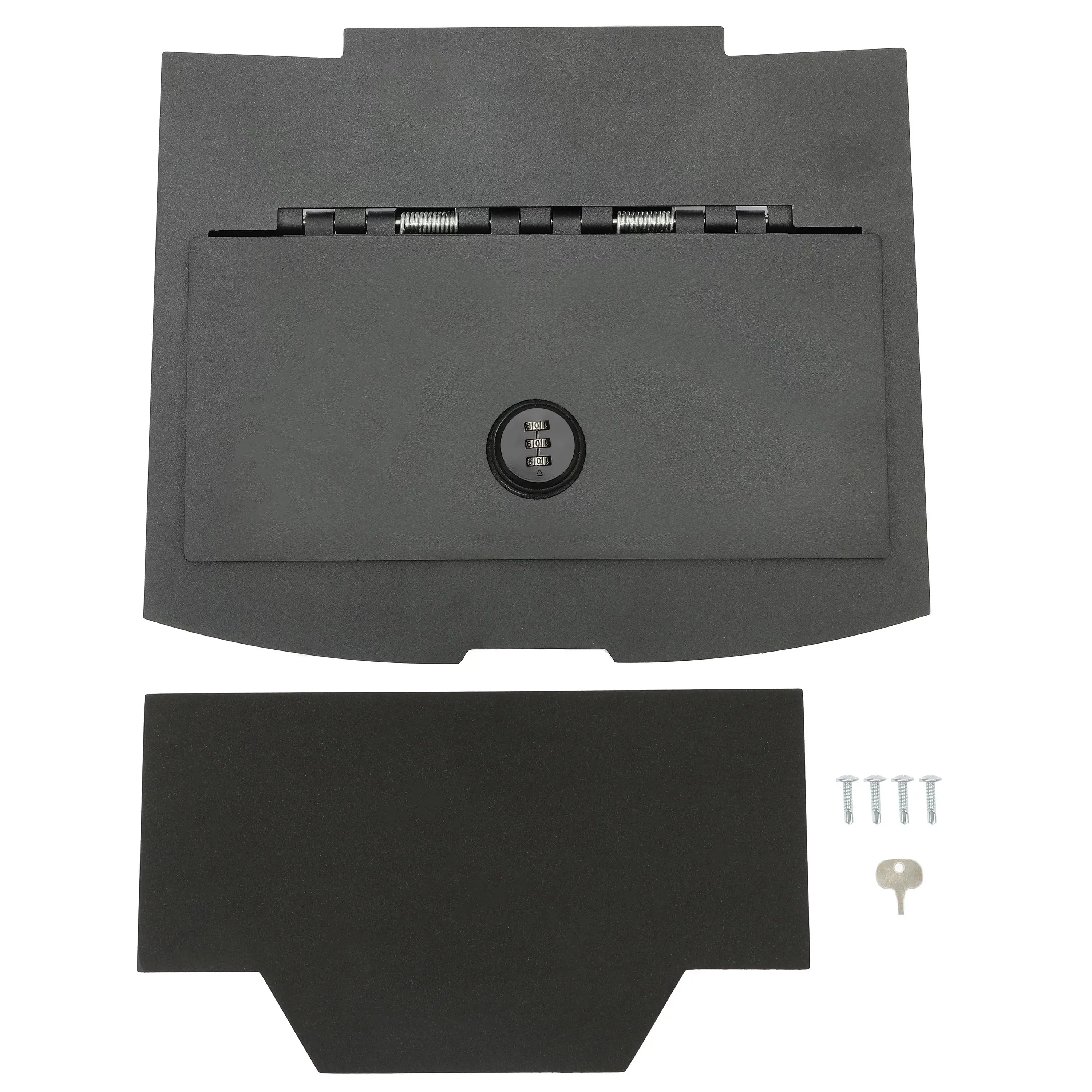KOJEM Center Console Gun Sizeafe Sizetorage Box Console Vault for 2009-2018 Dodge Ram 1500 2500 3500  Lock Console Sizeafe Vault