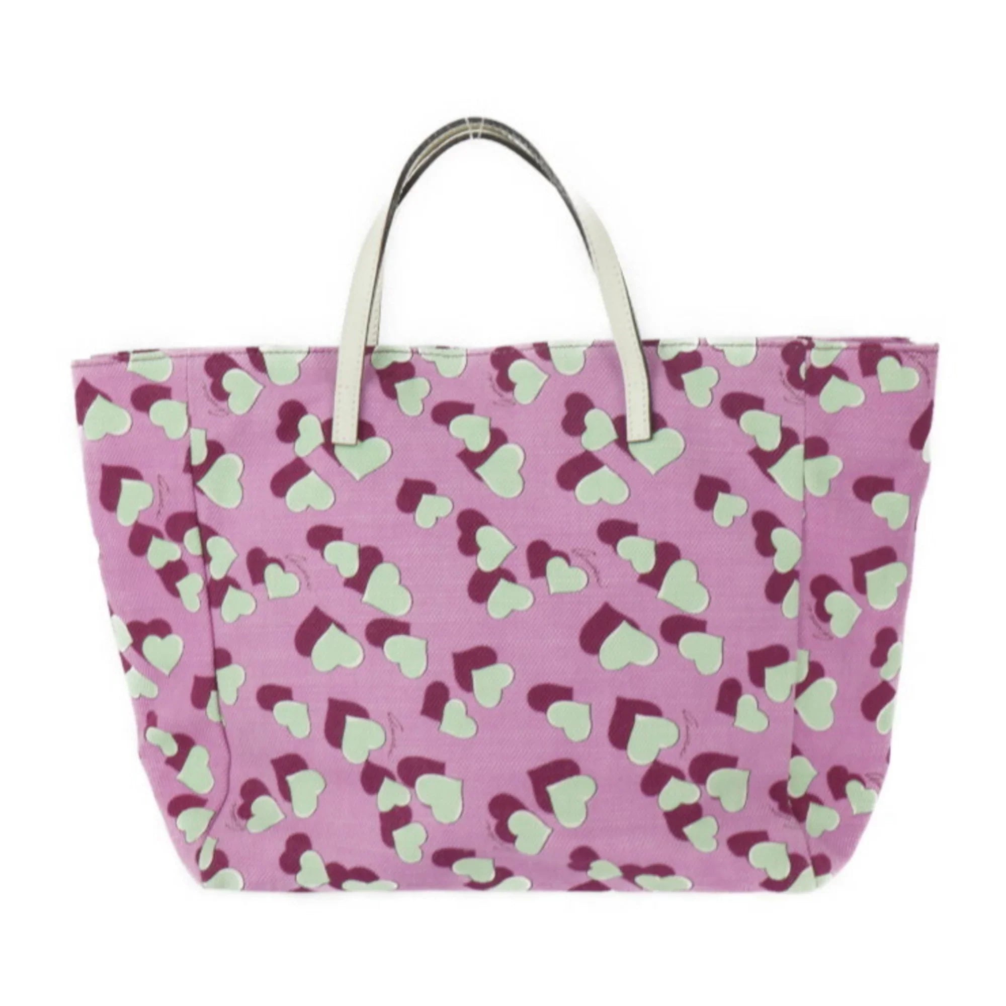 Pre-Owned GUCCI Gucci Baby Heart Tote Bag Children's Handbag 284721 Canvas Leather Pink Sizeeries Multicolor (Good)