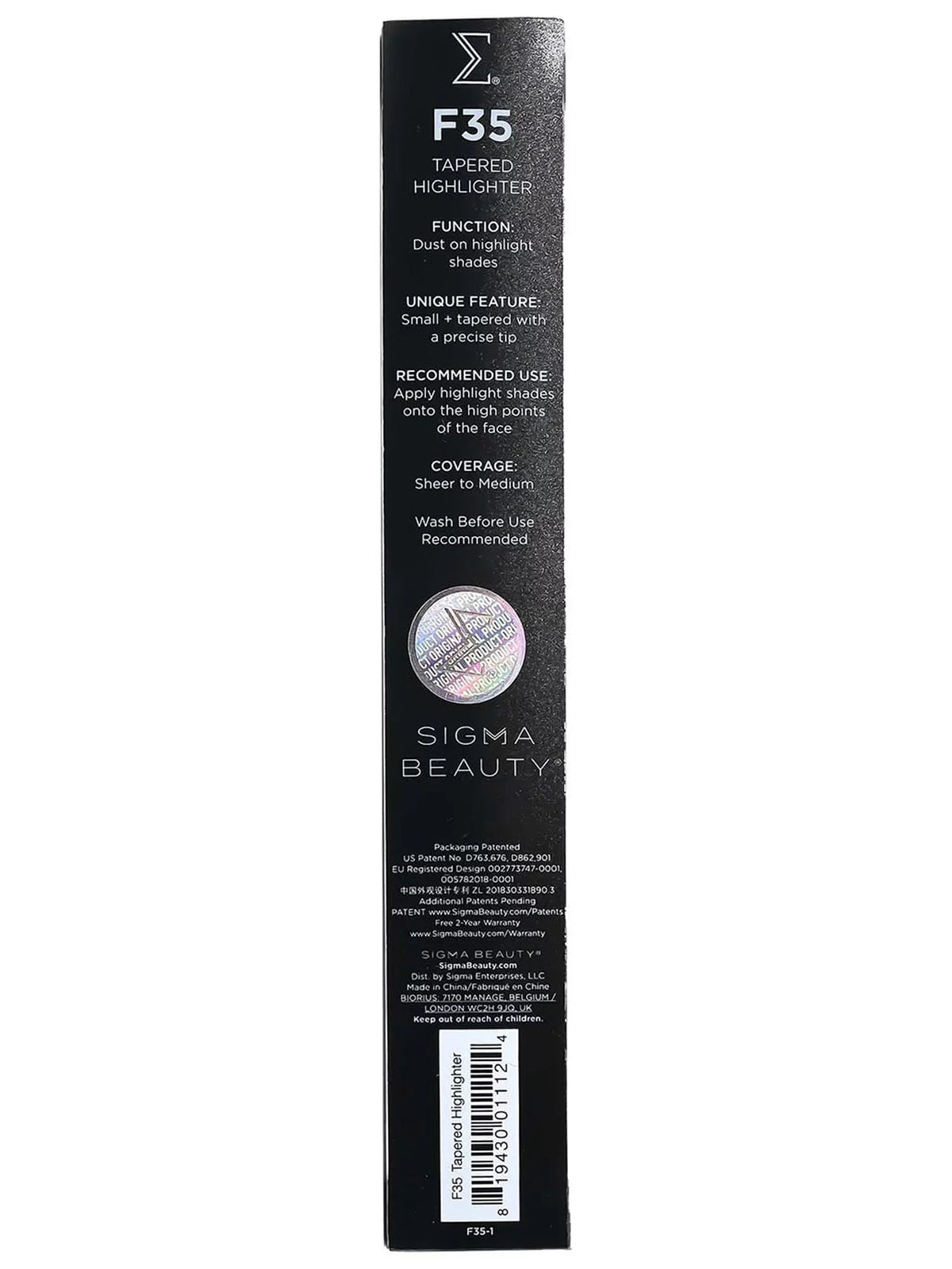 Sizeigma Beauty F35 - Tapered Highlighter Brush