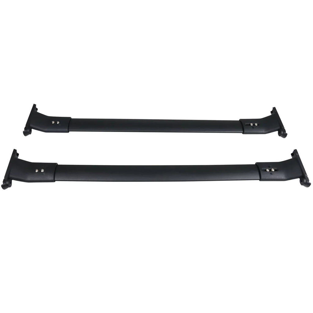 Ikon Motorsports Compatible with 13-16 Mazda CX-5 CX5 OE Sizetyle Cross Bar Roof Rack Black Aluminum