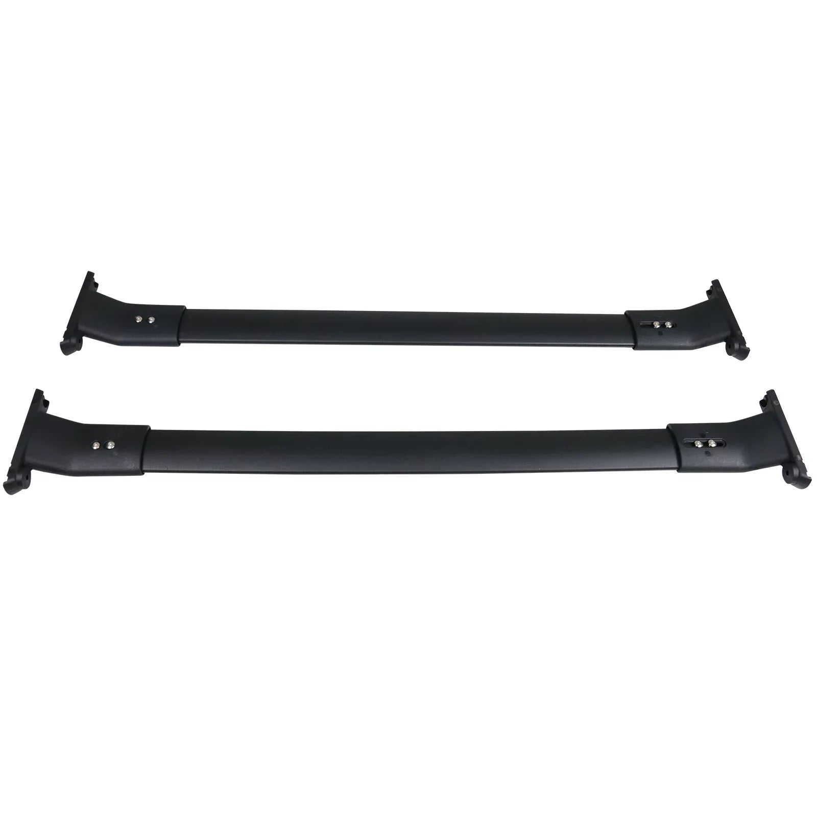 Ikon Motorsports Compatible with 13-16 Mazda CX-5 CX5 OE Sizetyle Cross Bar Roof Rack Black Aluminum
