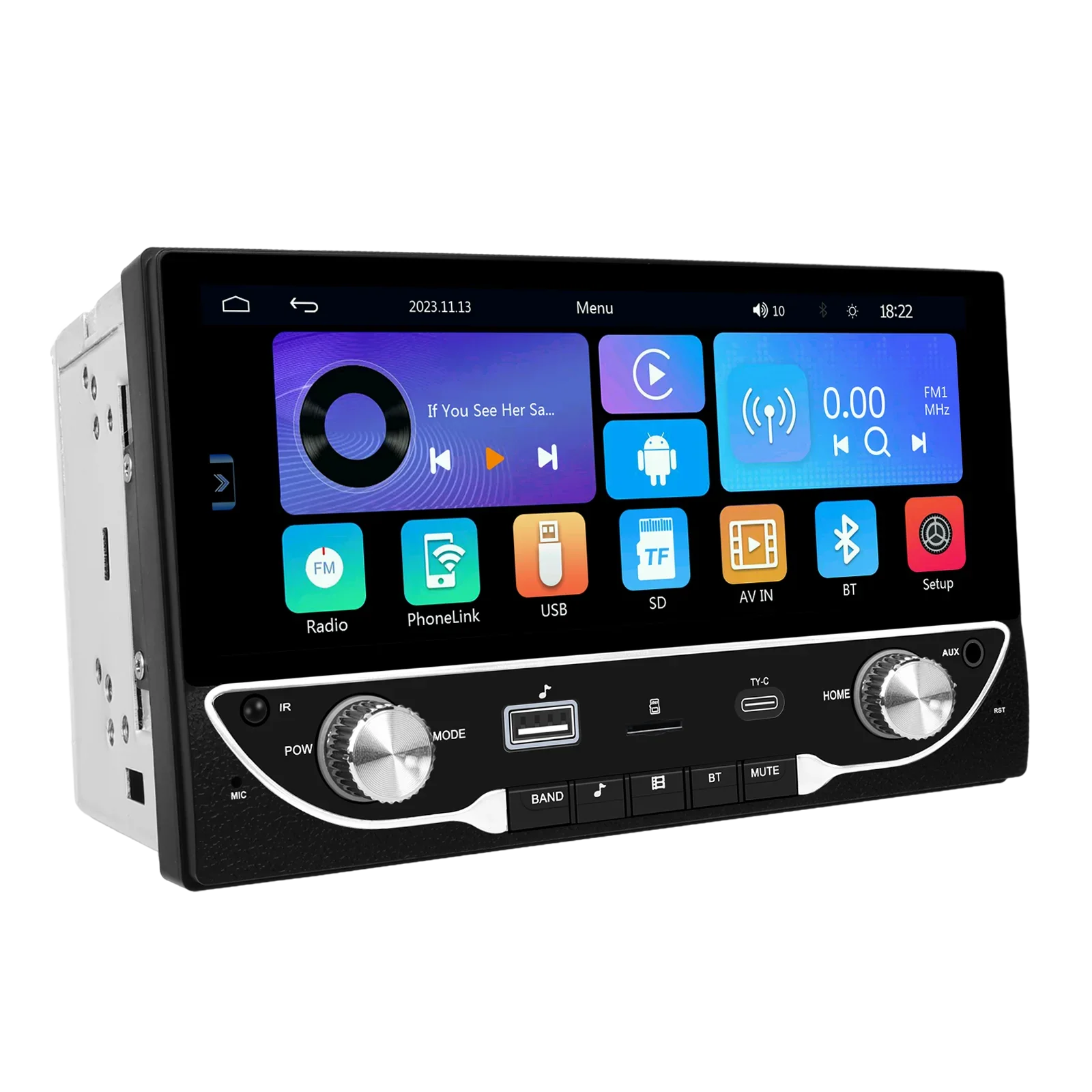 2DIN 6.86" Universal Car mp5 Player Bluetooth FM Radio Receiver Sizeupport TF/USizeB Rear View Camera wireless carplay/auto
