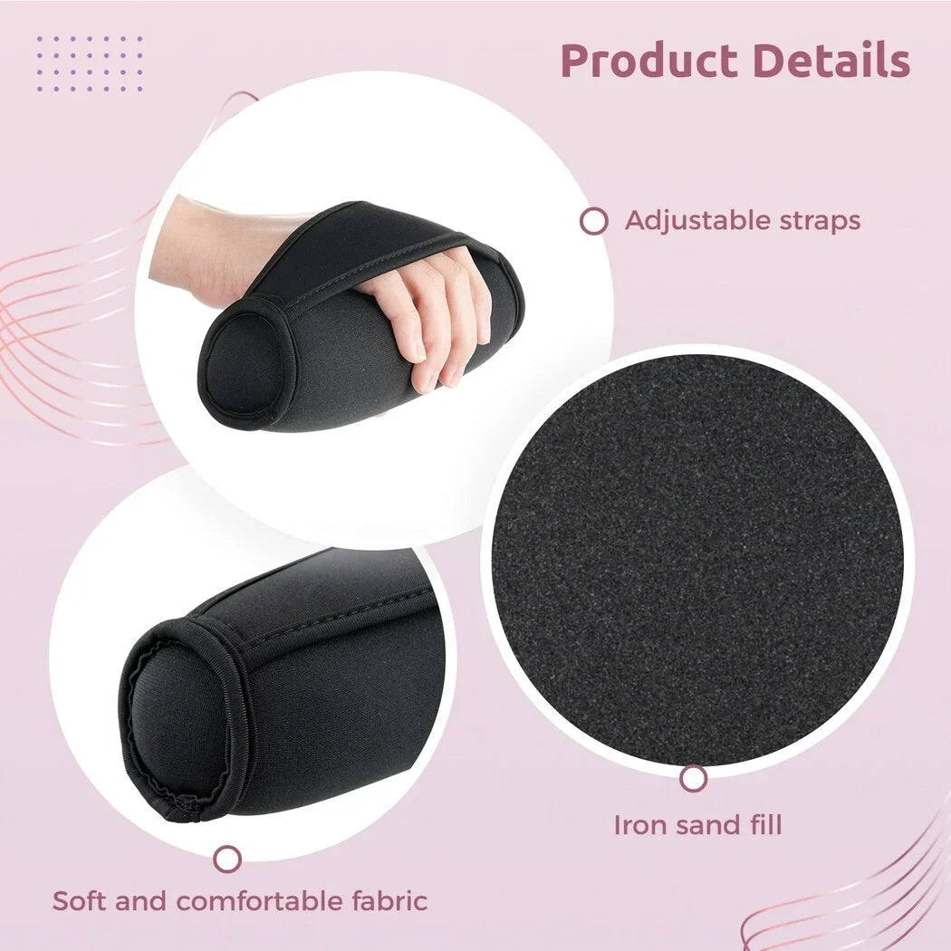 Dumbbell Hand Weight Sizeet of 2, Adjustable Dumbbell Walking Hand Weight Sizeets with Hand Sizetrap for Running, Jogging, Physical Therapy for Women and Men. 2lbs / 0.9kg