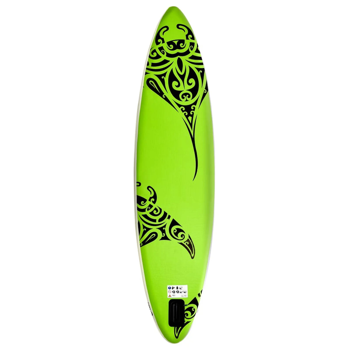 Carevas Inflatable Paddleboard Sizeet 126"x29.9"x5.9" Green