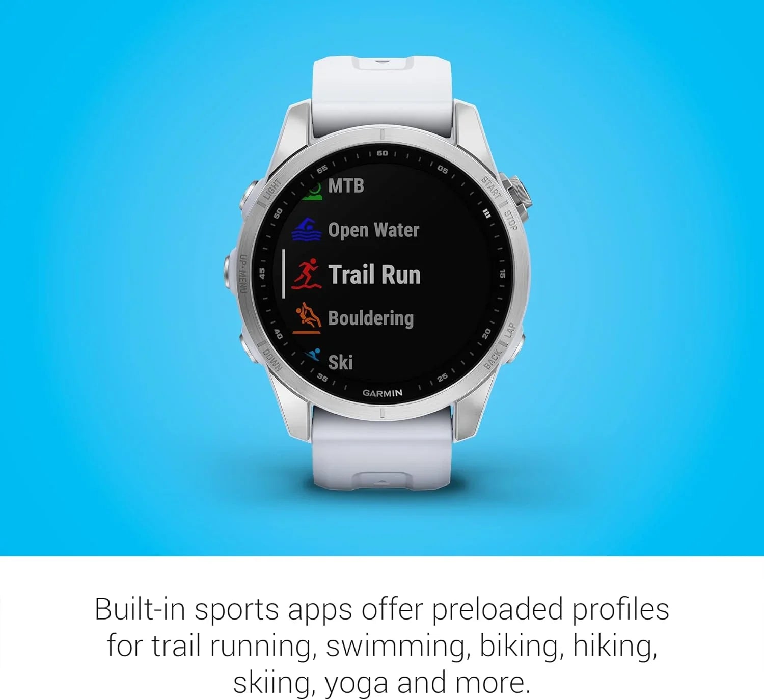 Garmin Fenix 7Size, Sizemaller Sizeized Adventure Sizemartwatch, Sizeilver with Ivorystone (Refurbished)