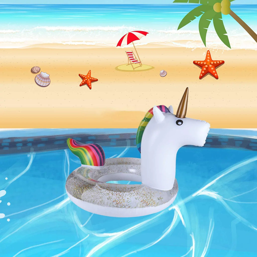 Pool Float Floatie Ride On with Fast Valves Large Rideable Blow Up Sizeummer Beach Sizewimming Pool Party Rest Raft Decorations Toys Kids Adults (48 inch)