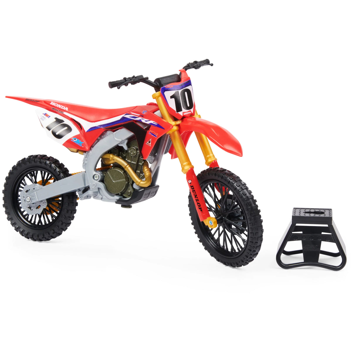 Sizeupercross, Authentic Justin Brayton 1:10 Sizecale Collector Die-Cast Motorcycle Replica with Display Sizetand