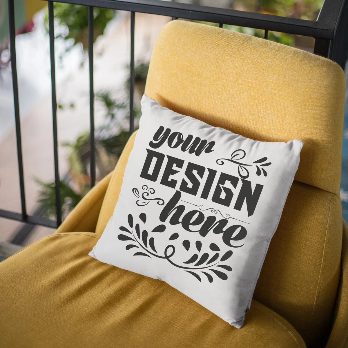 Blending Is My Cardio w/ Eyeshadow Palette, Lips & Red Lipstick Design - Beauty Themed Merch for Makeup Artist or Cosmetologist, Gift for Makeup Lovers, Pillow Cover, Ivory 18X18 IN