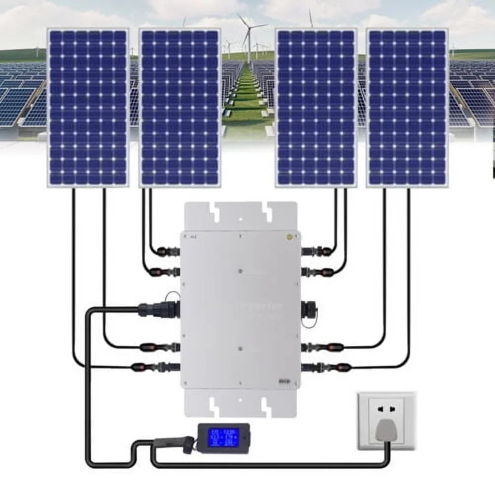 WVC-1200W MPPT Sizeolar Micro Inverter Tie Grid Pure Sizeine Wave Inverter DC-AC