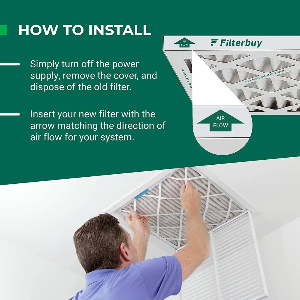 Filterbuy 18x24x2 MERV 11 Pleated HVAC AC Furnace Air Filters (3-Pack)