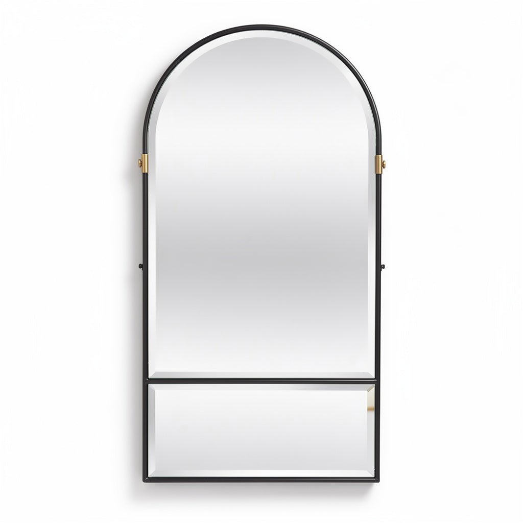 Espejo Arco con Estante Inferior - Diseño Moderno y Funcional