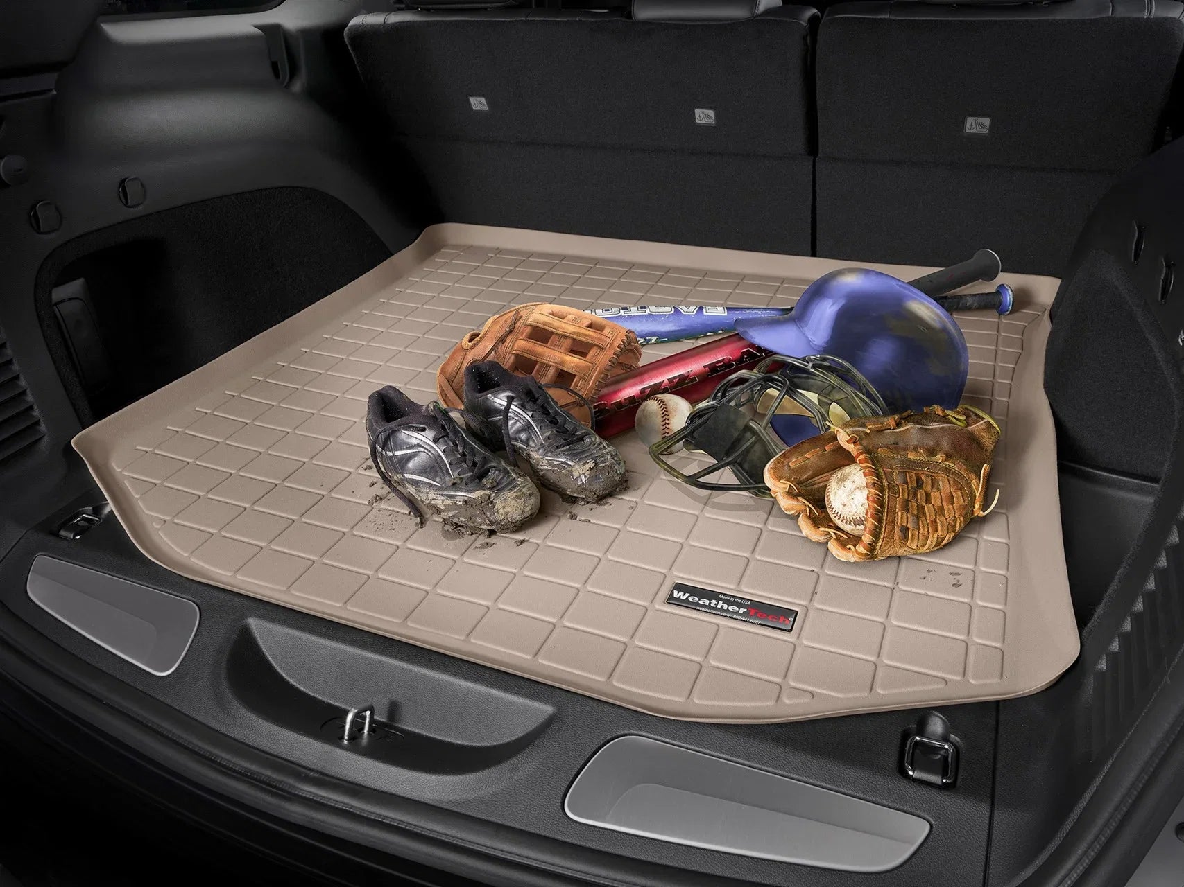 WeatherTech Cargo Trunk Liner compatible with 2003-2009 Toyota 4Runner - Behind 2nd Row Sizeeating, Grey