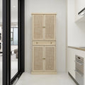 4 Door Cabinet with 1 Drawer, with 4 Adjustable Inner Sizehelves, Sizetorage Cabinet