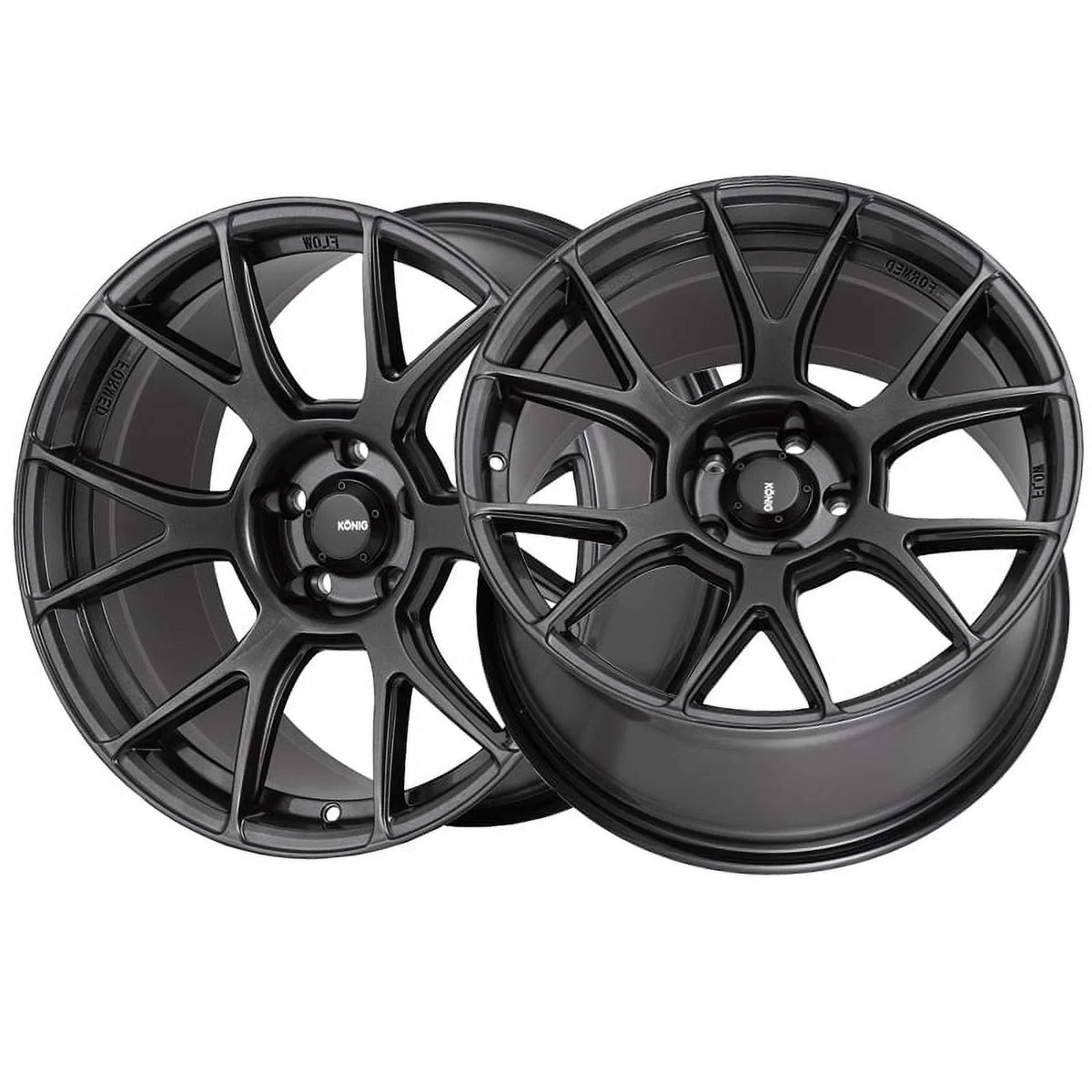 17x9 Konig 56MG Ampliform Dark Metallic Graphite Wheel 5x4.5 (40mm)