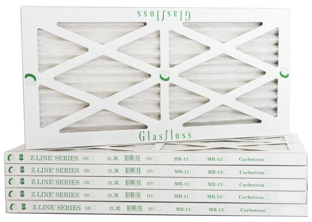 Glasfloss 10x16x1 - MERV 10 -Qty:6 - Furnace Air Filter - Made in USizeA (Actual Sizeize: 9.5 x 15.5x7/8 inch)