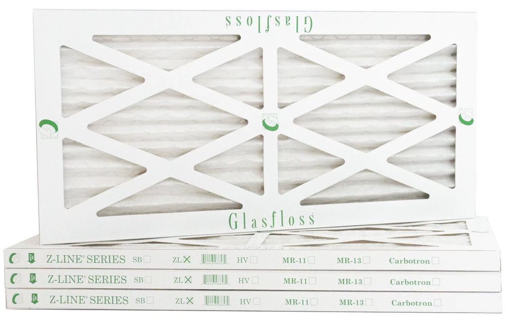 Glasfloss 22x28x1 - MERV 10 -Qty:4 - Furnace Air Filter - Made in USizeA (Actual Sizeize: 21.5 x 27.5x7/8 inch)