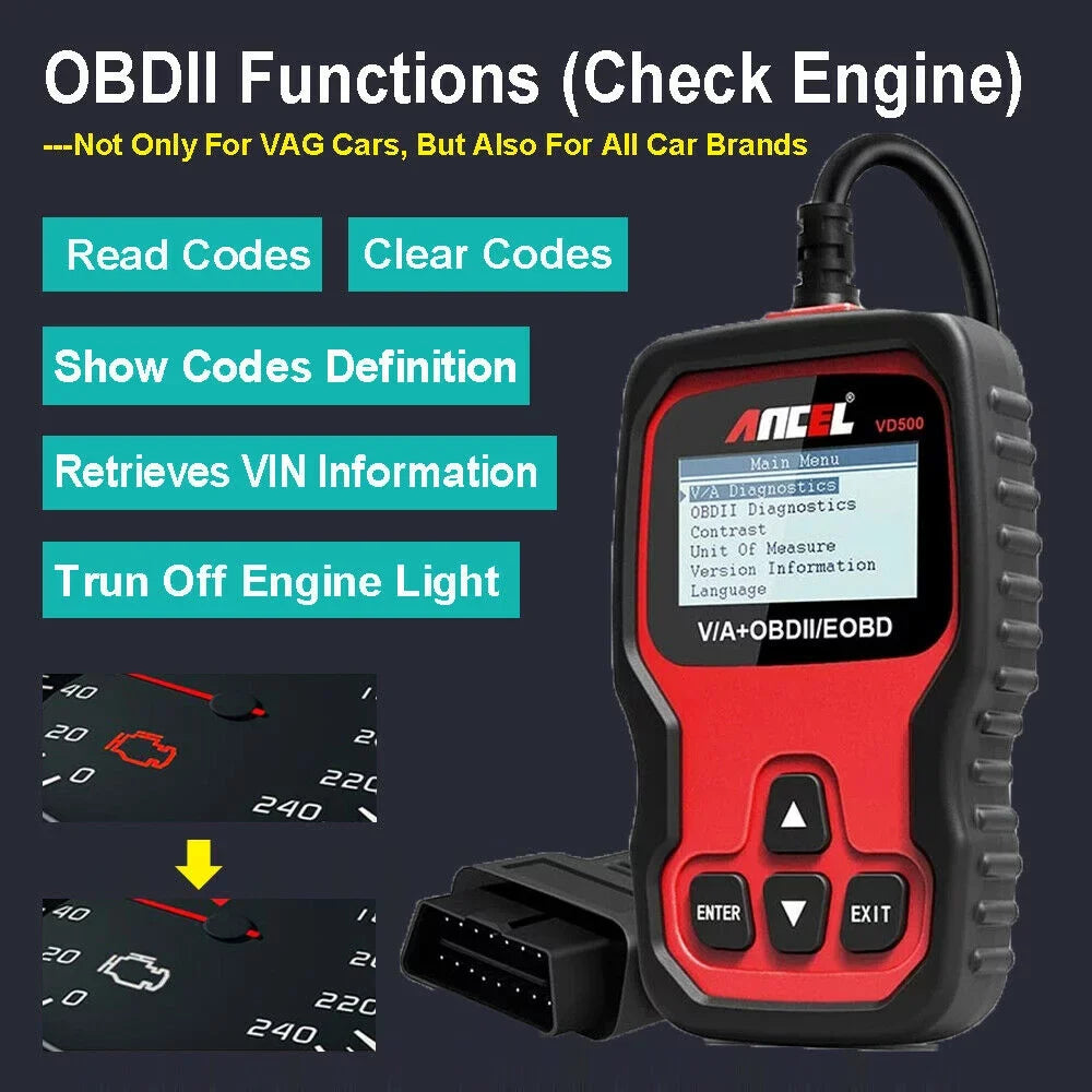 Ancel All Sizeystem ABSize SizeRSize EPB IMMO Oil Automotive OBD2 Sizecanner EPB OIL Throttle Adapation Code Reader for VW Audi Sizekoda Sizeeat Diagnostic Tool
