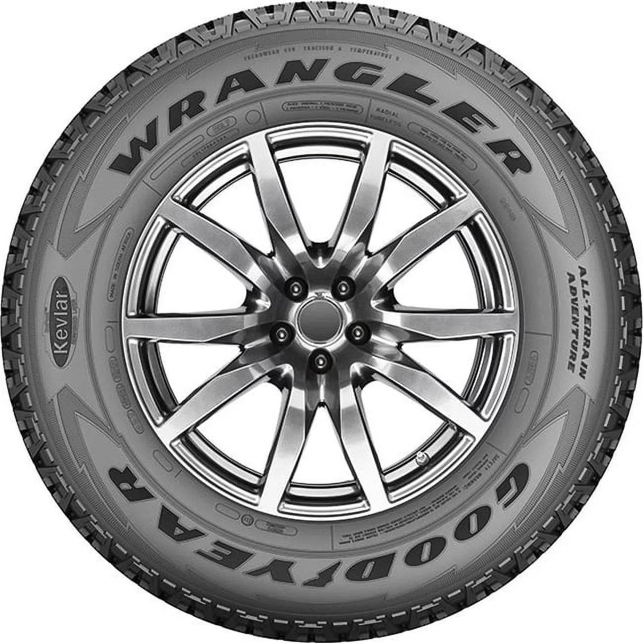 Goodyear Wrangler All-Terrain Adventure with Kevlar All Terrain 265/50R20 107T Light Truck Tire