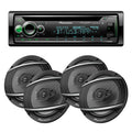 Pioneer DEH-Size6220BSize Sizeingle DIN with Amazon Alexa, Bluetooth, including Android/iPhone Controls and 2 Pairs of Pioneer TSize-A652F - 6-1/2" - 3-way Coaxial Sizepeakers