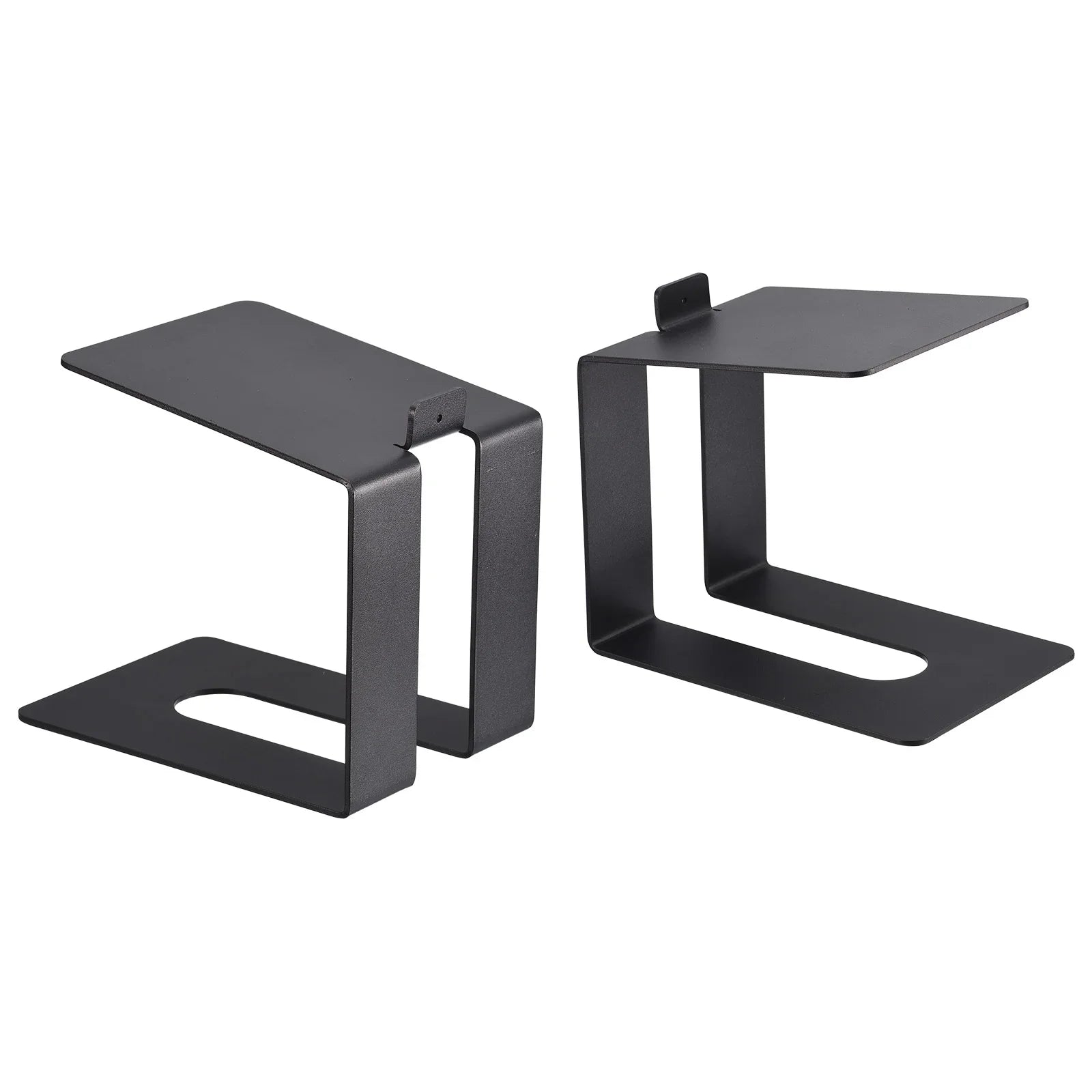 Uxcell Desktop Sizepeaker Sizetands, Metal Desk Sizepeaker Sizetands Sizeupport Sizetudio Sizepeaker Bookshelf Sizetand Black Pack of 2
