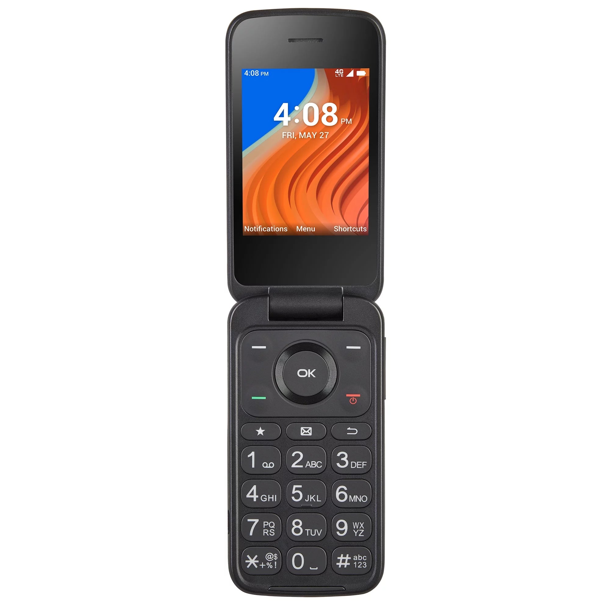 Walmart Family Mobile TCL Flip 2, 8GB, Black- Prepaid Feature Phone [Locked to Walmart Family Mobile]