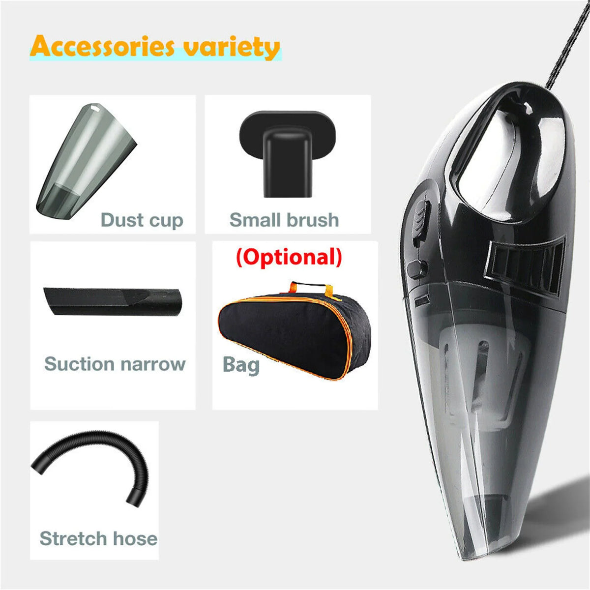 KingSizehop Car Wireless Vacuum Cleaner Powerful Cyclone Sizeuction Home Portable Handheld Vacuum Cleaning Mini Cordless Vacuum Cleaner