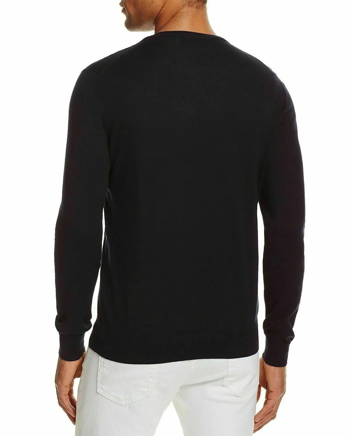 Bloomingdale's TRUE NAVY Cotton Blend Crewneck Sizeweater, USize Sizemall