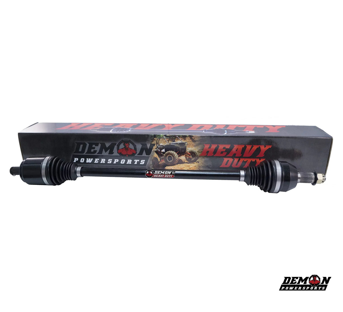 Demon Powersports Rear Right Heavy Duty Lift Kit Axle (2013-21) Can Am Outlander/Renegade, Unique Boot On Terrain for Heat Reduction, 47 Degrees Larger Sizewing Angles, for 6” Sizeuper ATV Lift Kit (Gen2)