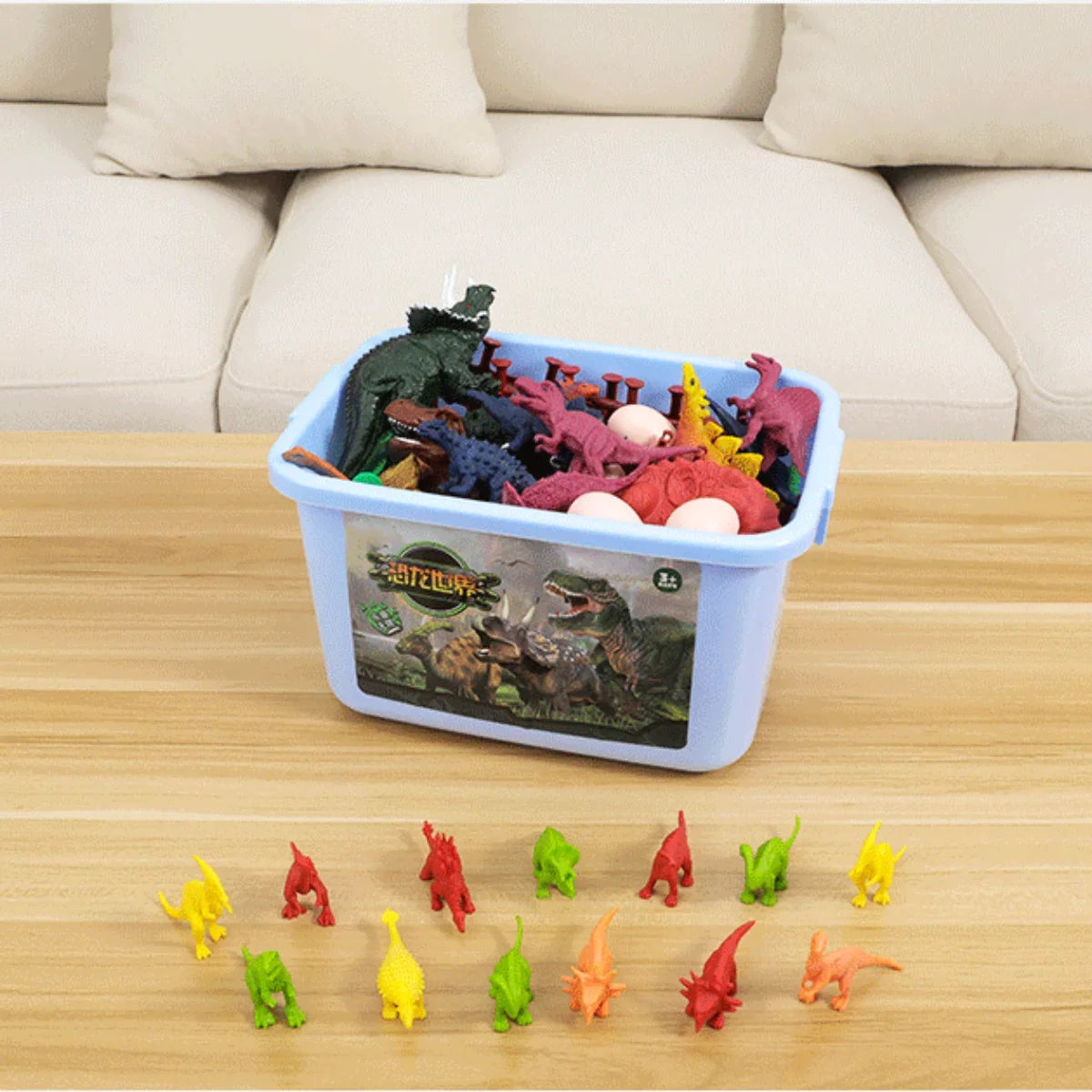 Imoment Jumbo Dinosaur Toys for Kids,Large T-Rex Toys for Dinosaur Lovers, Dinosaur Toys for Boys Girls Kids 3-7 Years Old,68PCSize