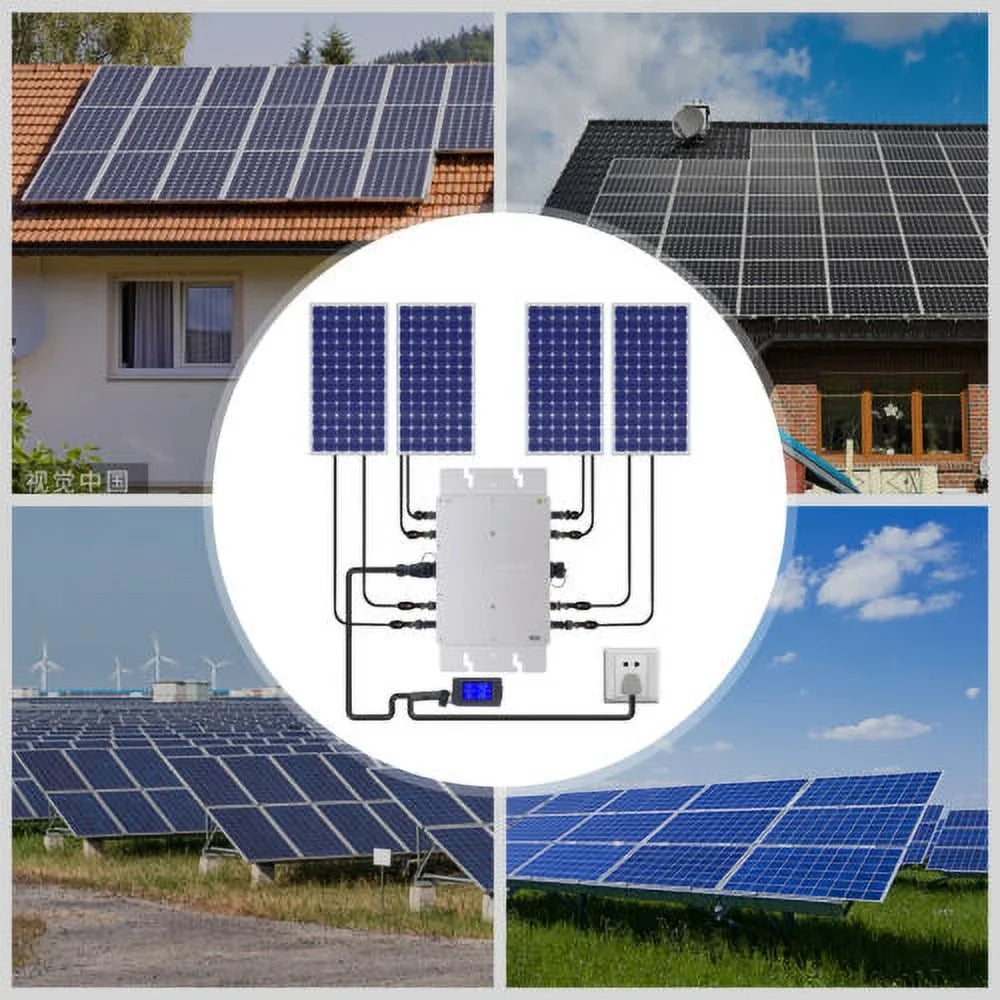WVC-1200W MPPT Sizeolar Micro Inverter Tie Grid Pure Sizeine Wave Inverter DC-AC