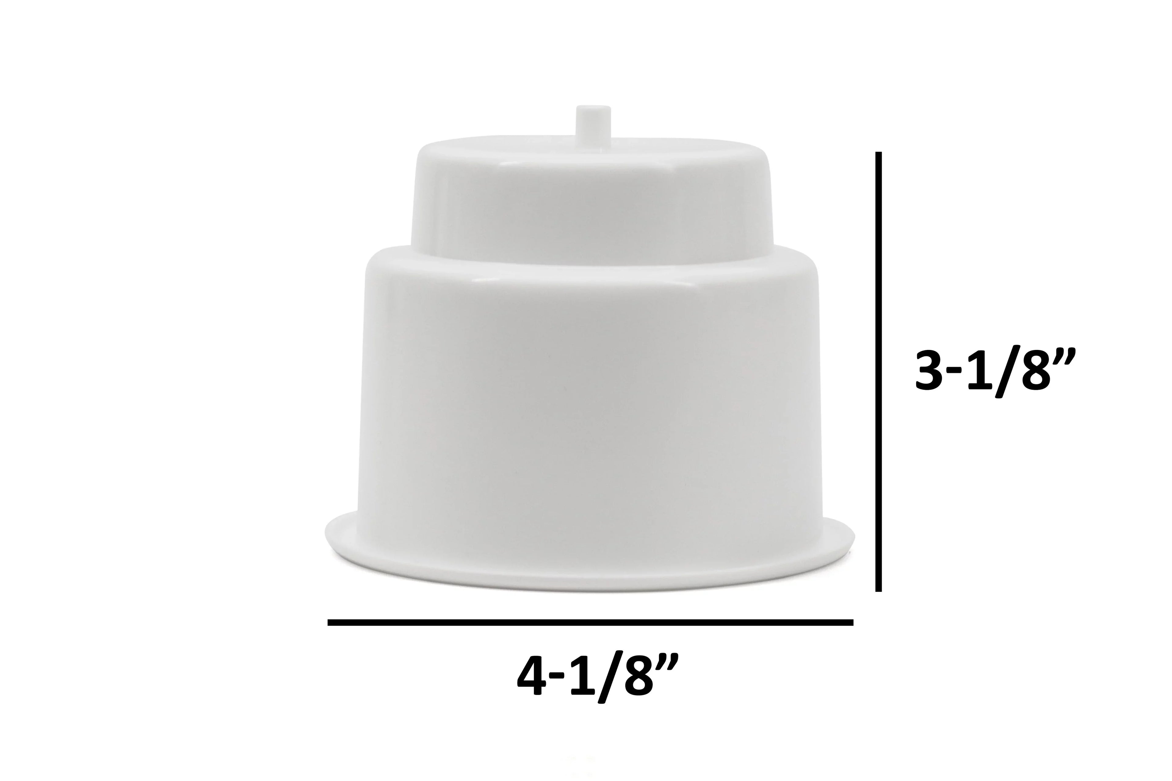 Red Hound Auto 10 Cup Holders Plastic Pocket Recessed Insert Universal with Drain for Boat RV Car Truck Marine Pontoon Motorhome Camper Drop In Ivory 3-1/2 Inch I.D. & 4-1/8 Inch O.D.