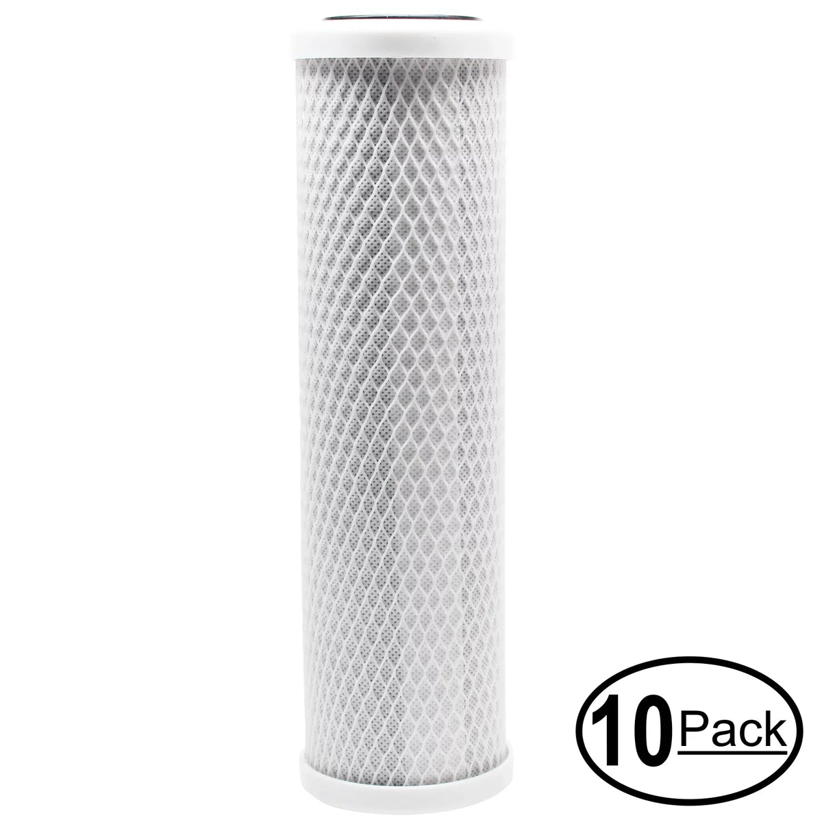 10-Pack Replacement for Liquagen liqua 591 Activated Carbon Block Filter - Universal 10 inch Filter for LIQUAGEN- REVERSizeE OSizeMOSizeISize RO/DI WATER FILTER SizeYSizeTEM - Denali Pure Brand