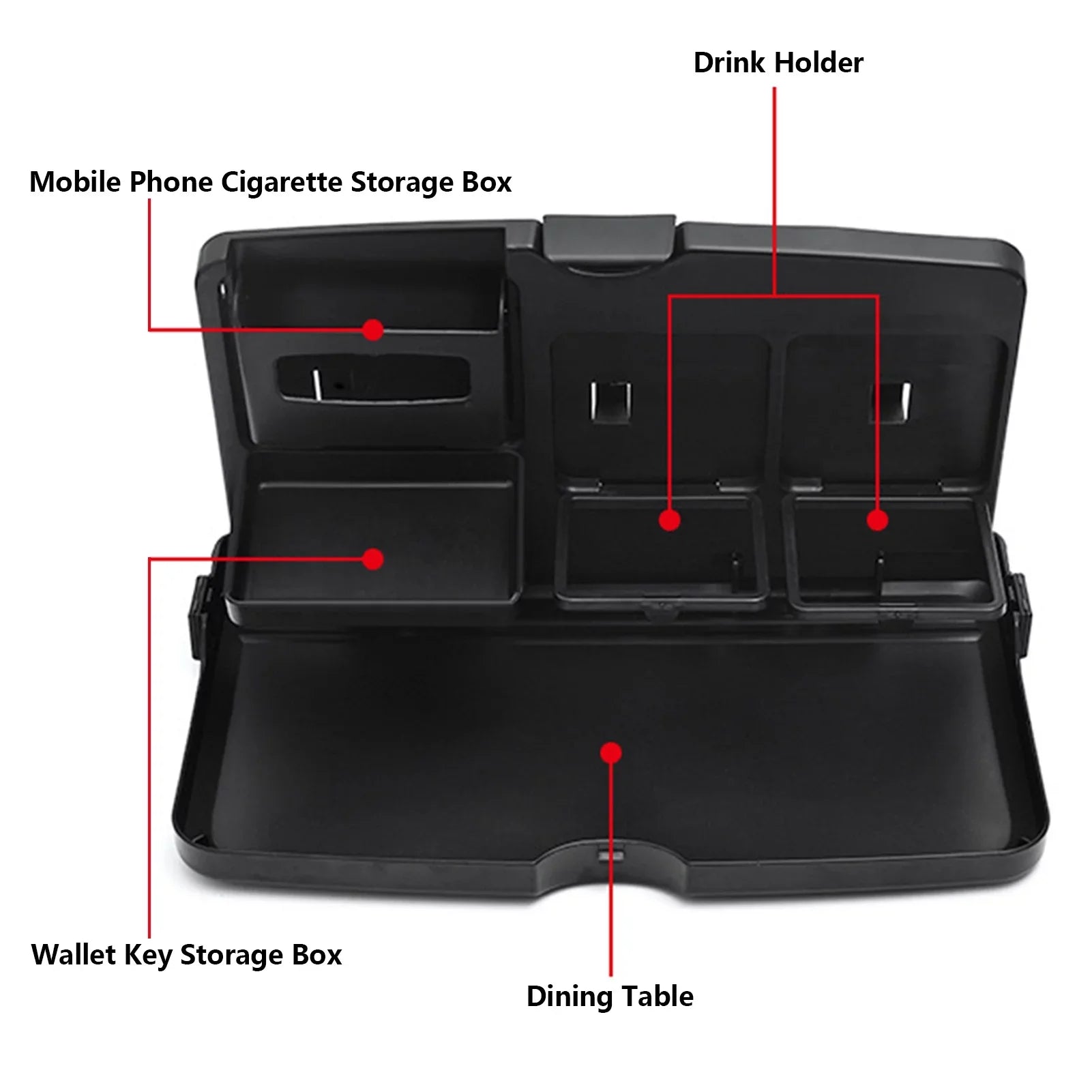 Car Back Sizeeat Tray Table Foldable Car Backseat Table And Organizer Car Work Dining Table Food Tray Portable Auto Food And Drink