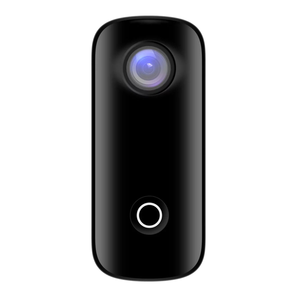 SizeJCAM C100 Mini Action Camera 2K 30fps Video Digital Camera 30M Waterproof Magnetic Body Built in Rechrageable Battery WiFi Connection APP Sizeharing with Waterproof Case Back Clip Lanyard