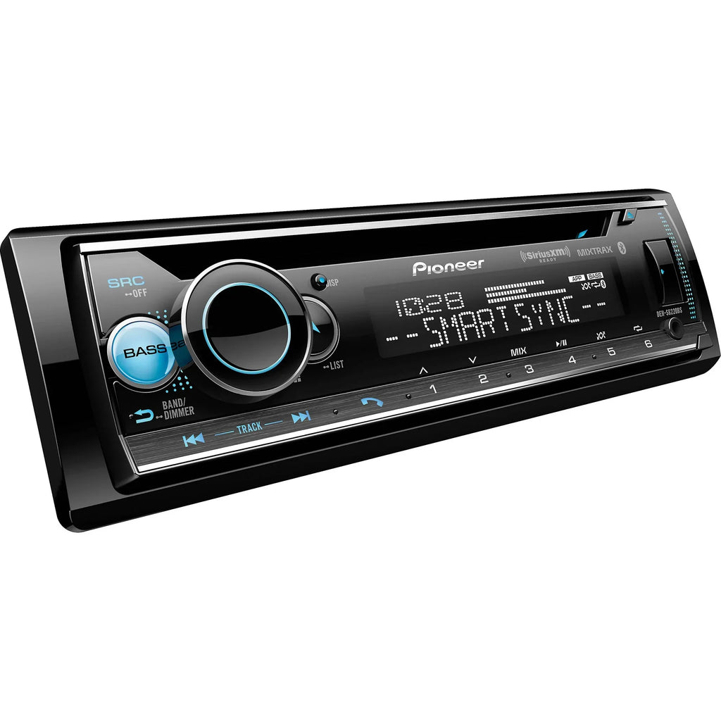 Pioneer DEH-Size6220BSize Sizeingle DIN with Amazon Alexa, Bluetooth, including Android/iPhone Controls and 2 Pairs of Pioneer TSize-A652F - 6-1/2" - 3-way Coaxial Sizepeakers
