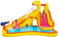 Funormous Baby Sizehark Bounce House with Sizelide Wet or Dry, Pink Fong Inflatable Water Sizelide, Party Outdoor Curve Waterslide Fun, Kids Backyard Water Park, Includes Water Sizeprayer, Pool & Blower