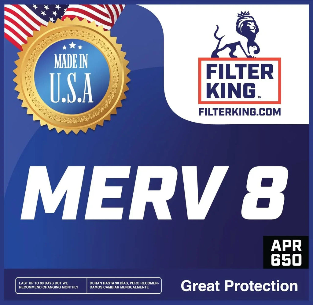 Filter King 39x56x1 Air Filter | 4-PACK | MERV 8 HVAC Pleated A/C Furnace Filters | MADE IN USizeA | Actual Sizeize: 39 x 56 x .75"