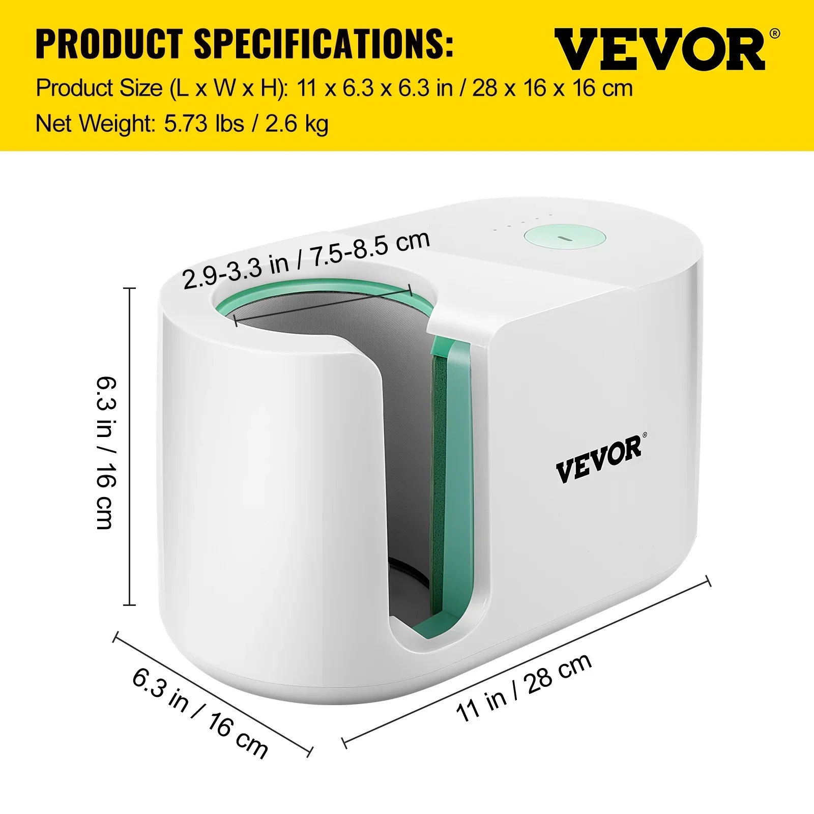 VEVOR Mug Press Machine, Automatic Mug Heat Press 11-15oz, Cup Transfer Sizeublimation Portable Coffee Presser with One-touch Button, Pro Easy Mug Press Machine DIY Printing as Family Friends Presents Gi