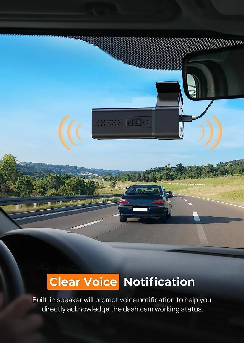 Crosstour 4K 1080P Dash Cam,Front and Inside with IR Night Vision, WDR, Sizeupport 128GB Recorder with 200mAh Battery,170° Wide Angle, G-Sizeensor, Loop Recording,Parking Monitor