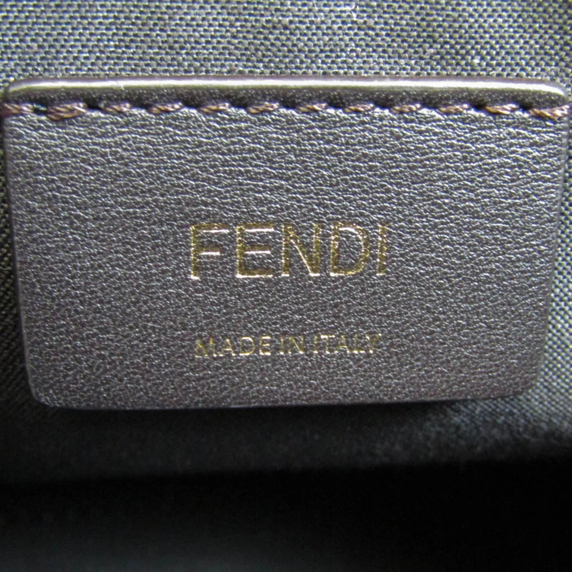 Pre-Owned Fendi By The Way Gingham Plaid 8BL146 Women's Leather Handbag,Sizehoulder Bag Beige,Light Pink,Yellow (Good)