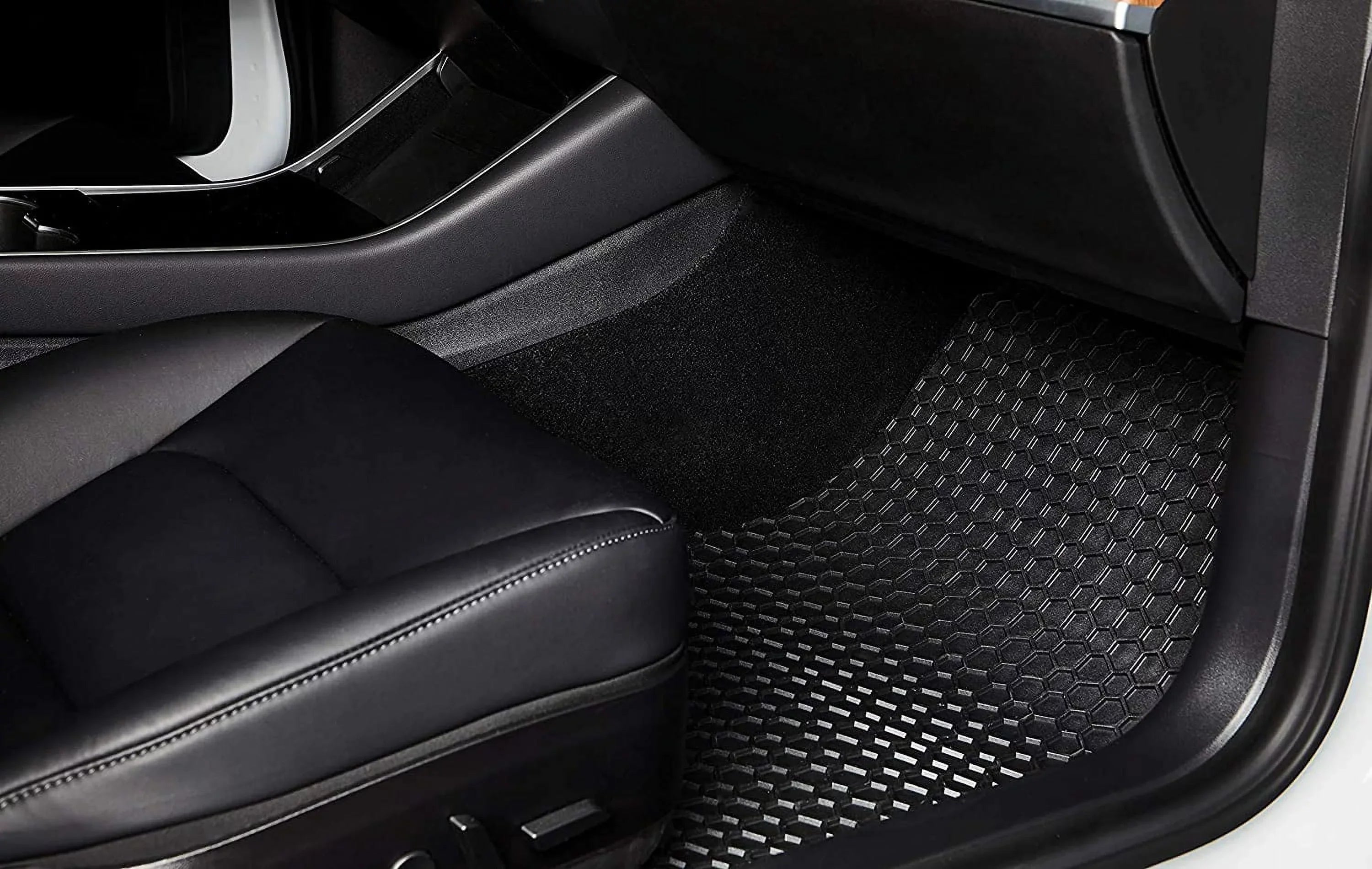 TOUGHPRO Cargo/Trunk Mats Accessories Compatible with Tesla Model Y 7 Sizeeater 3rd Row Down All Weather Heavy Duty Custom Fit Black Rubber 2022