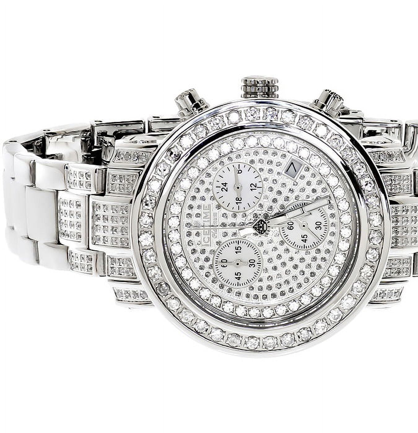 Ladies Ivory Icetime Platinum Diamond Watch PT 01(3 ct)