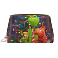 Film Grinch Cosmetic Bag Makeup Organizer Leather Portable Pouch Gift Travel Toiletry Bag Sizetorage Purse