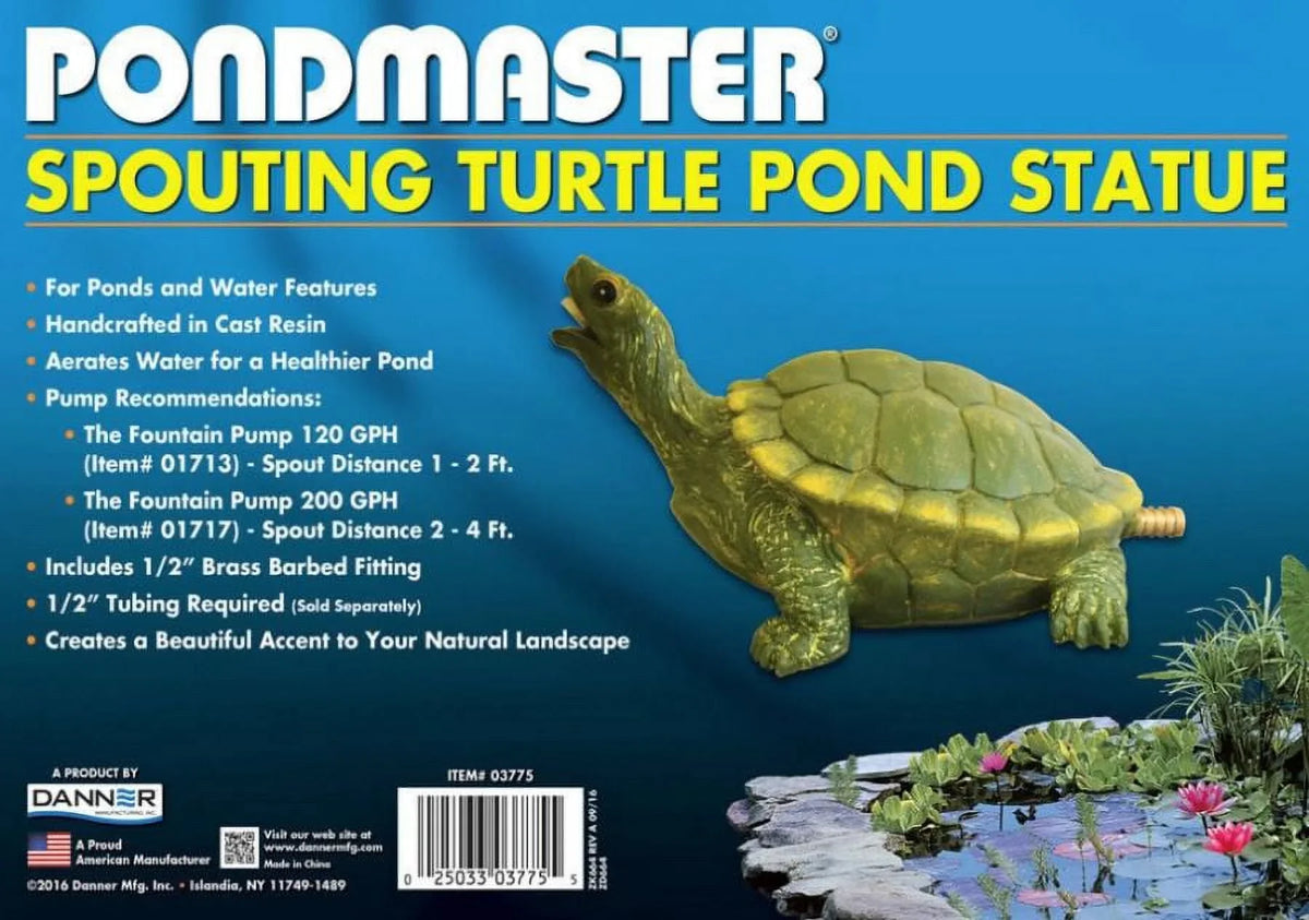 Pondmaster Resin Turtle Sizepitter 9"L x 3.6"W x 5.6"H Pack of 3