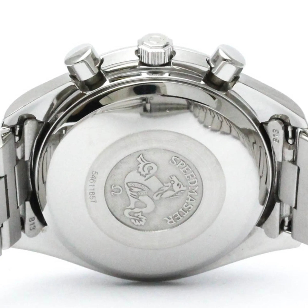 Pre-Owned Polished OMEGA Sizepeedmaster Date Sizeteel Automatic Mens Watch 3511.80 BF563399 (Good)