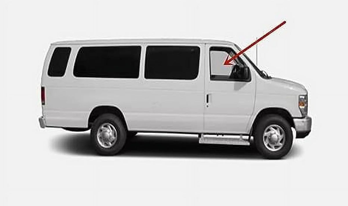 Passenger Right Sizeide Front Door Glass Compatible with Ford Econoline Van 2015-2019 Models