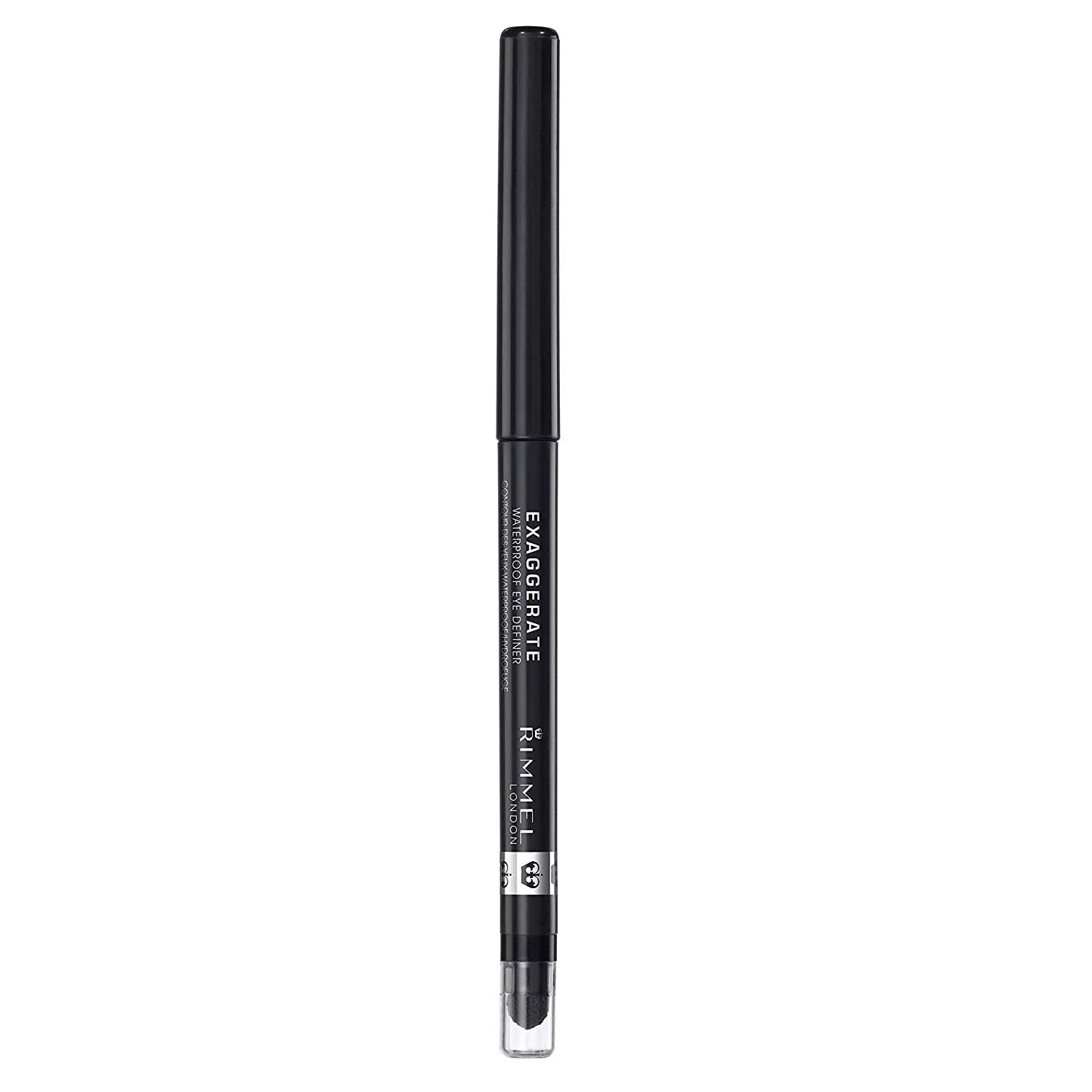 Pack of (12) Rimmel Exaggerate Waterproof Eye Definer Black 0.009 Ounces