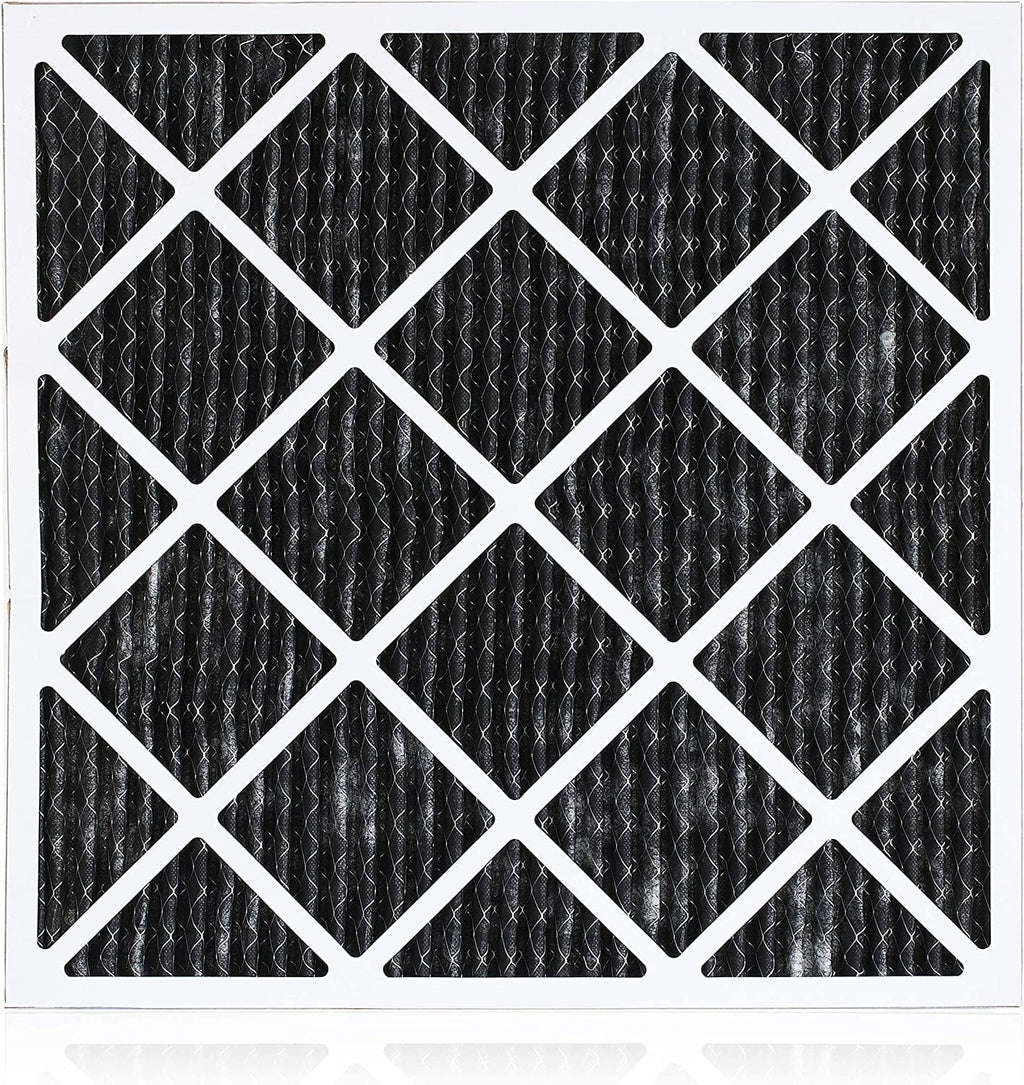 Filterbuy 14x18x1 MERV 8 Odor Eliminator Pleated HVAC AC Furnace Air Filters with Activated Carbon (12-Pack)