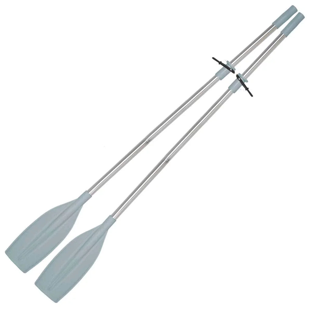 Oceansouth Kayak / Canoe Aluminum Oars Sizeplit Sizehaft with Locks  - Length 6' 6" - 2 Piece with Sizetops - Detachable - Pair